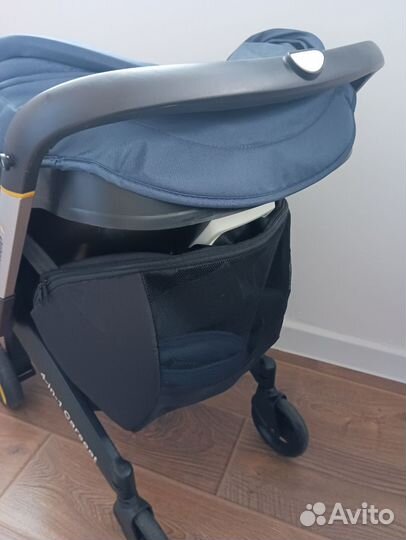 Коляска foofoo 4 в 1 синяя (коляска/автолюлька)