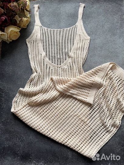 Стильное пляжное платье