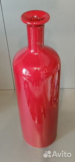 Керамическая ваза Красная