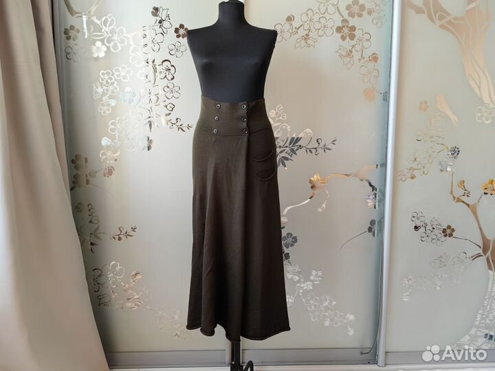 Шерстяная юбка миди Crea concept р 46 оригинал