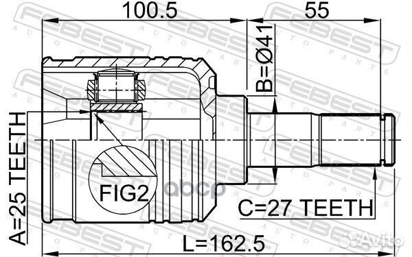 Шрус 2211-NS27LH 2211-NS27LH Febest