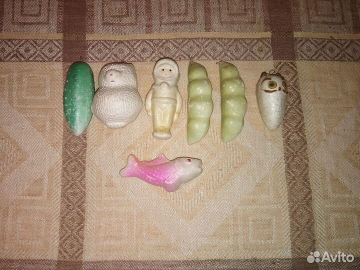 Небьющиеся елочные игрушки СССР
