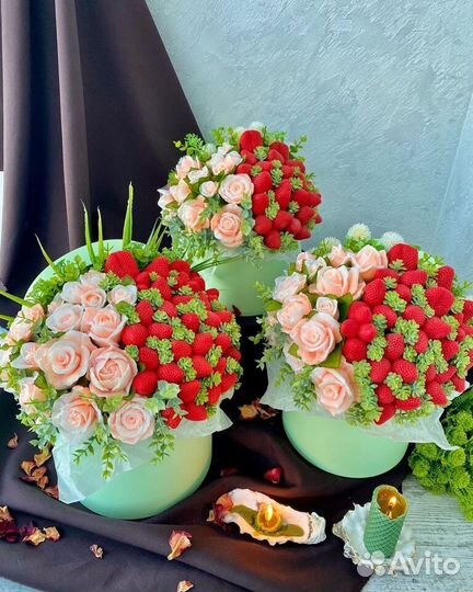 Букеты из мыльных роз