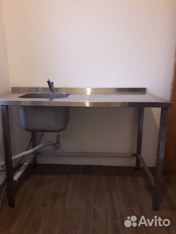 Стол с раковиной (мойка ) из нержавеющей стали купить в Санкт ...