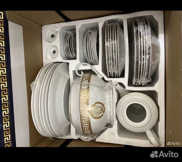 Столовый сервиз Da Vinci Nero Black (57предметов)