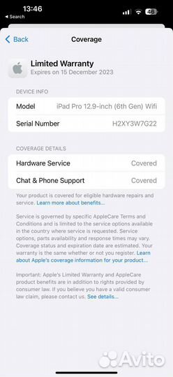 iPad Pro 12.9 2022 m2/512 GB новый silver