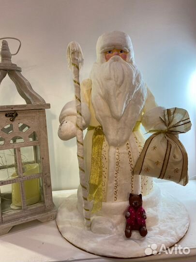 Ватный Дед Мороз ручной работы 49 см