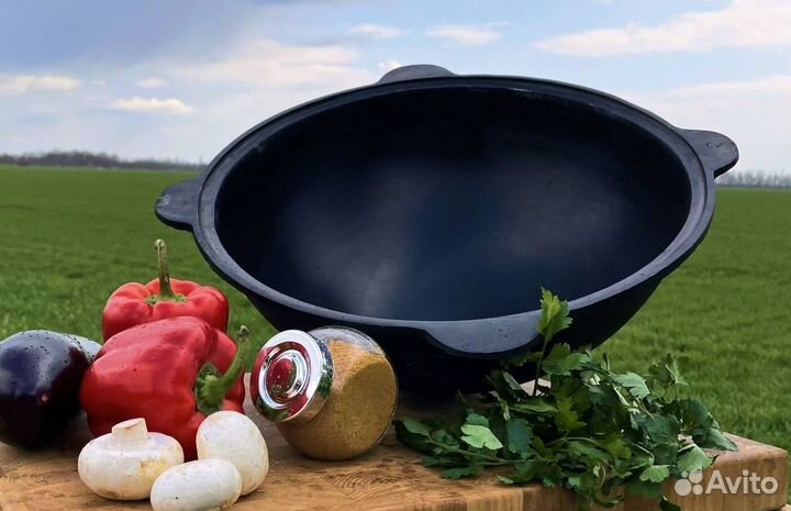 Казан чугунный 12/22 литра