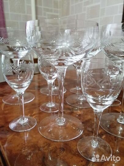 Фужеры и рюмки Богемия и СССР