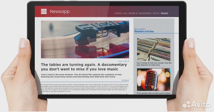 Планшет Lenovo Tab M10 FHD Plus Wi-Fi LTE 128GB