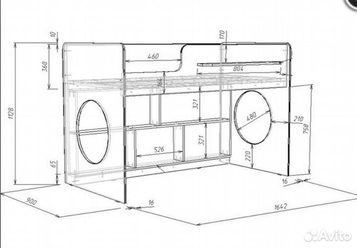 Детская кровать чердак