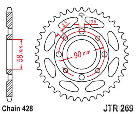Звезда ведомая JTR269 52