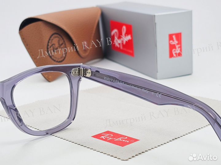 Очки Ray Ban Wayfarer RX 2140 Clear Grey 50 мм