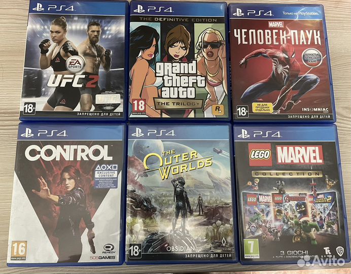 Популярные игры ps4 Одиссея Вайс сити Марвел