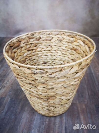 Корзина кашпо плетеная
