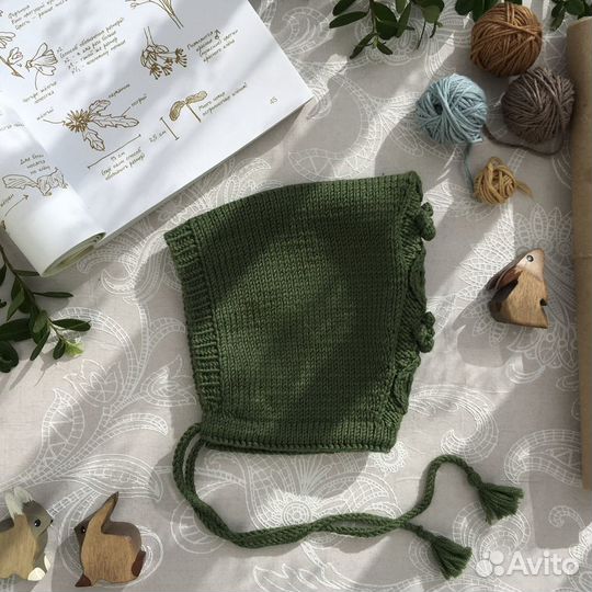 Шерстяной чепчик для малыша