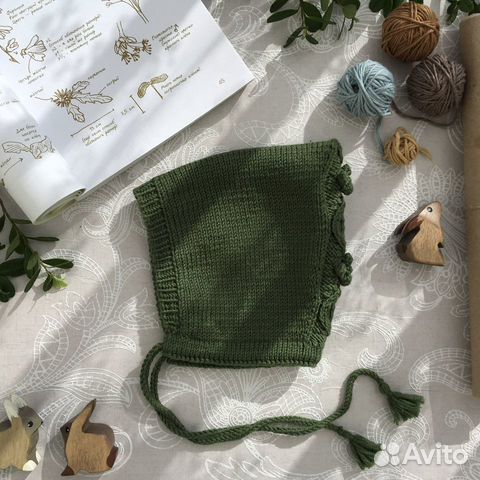 Шерстяной чепчик для малыша