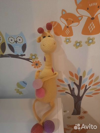 Жираф вязанный ручная работа