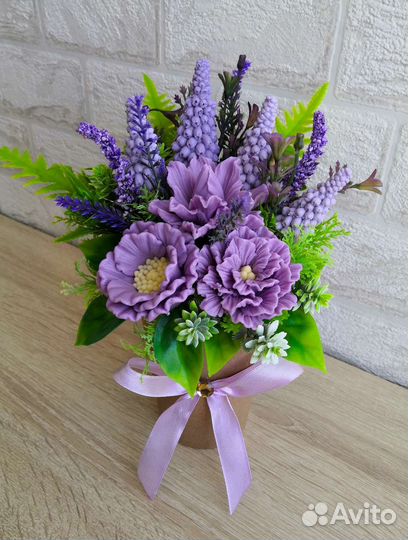 Букет из мыла ручной работы