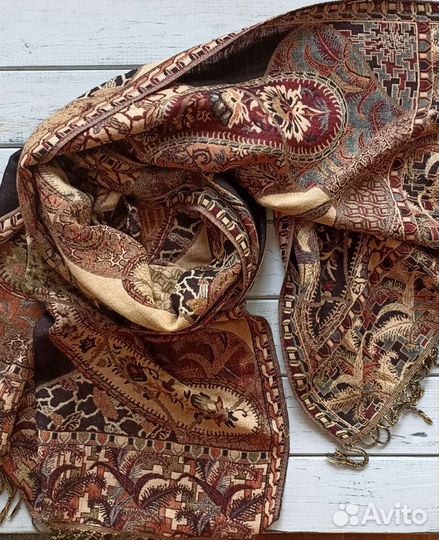 Палантин шарф кашемир шелк