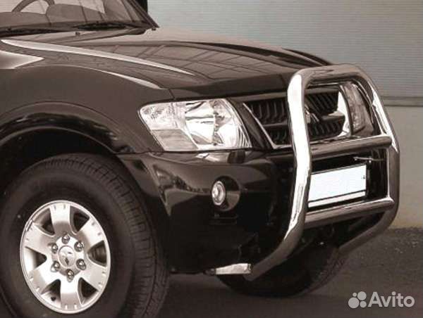 Кенгурятник на mitsubishi pajero 3-4