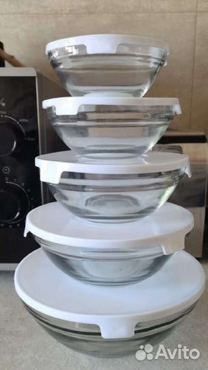 Набор из 5 салатников и 5 салфеток для уборки25*25