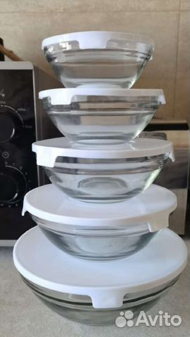 Набор из 5 салатников и 5 салфеток для уборки25*25