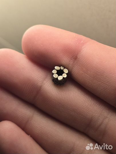 Бусина серебро фино угры