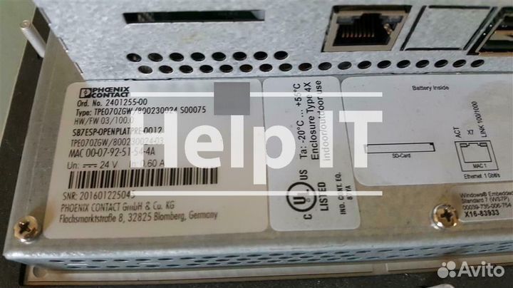 Панель оператора Phoenix TPE070ZGW