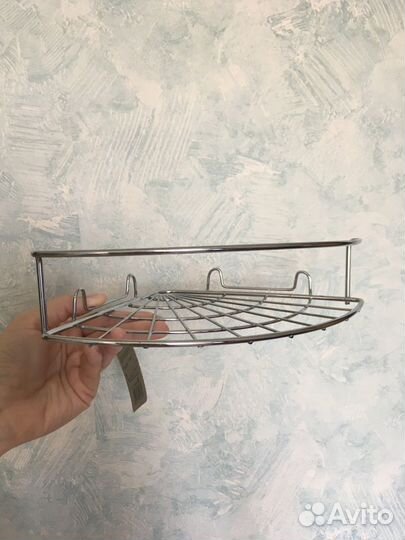 Угловая полка для ванной и мыльница