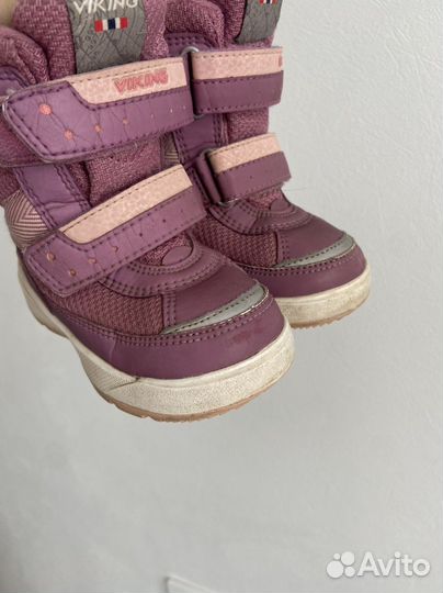 Зимние ботинки для девочки viking 22 размер