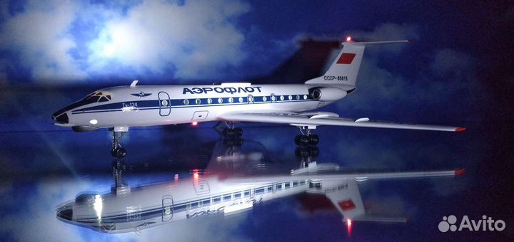 Модель самолета Ту-134.1/100