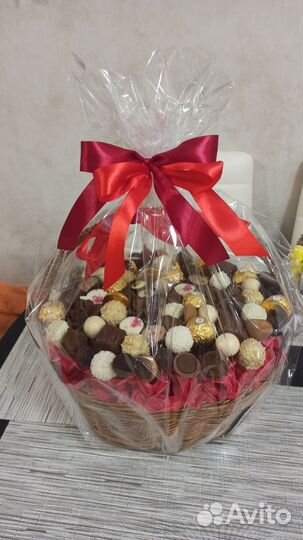 Съедобные букеты из конфет и зефира ручной работы