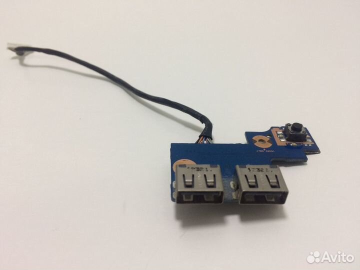 Плата USB+кнопка вкл Samsung NP300E5X, NP300V5A