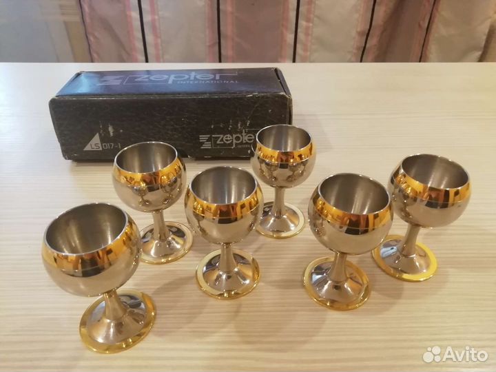 Zepter Рюмки новые 6шт