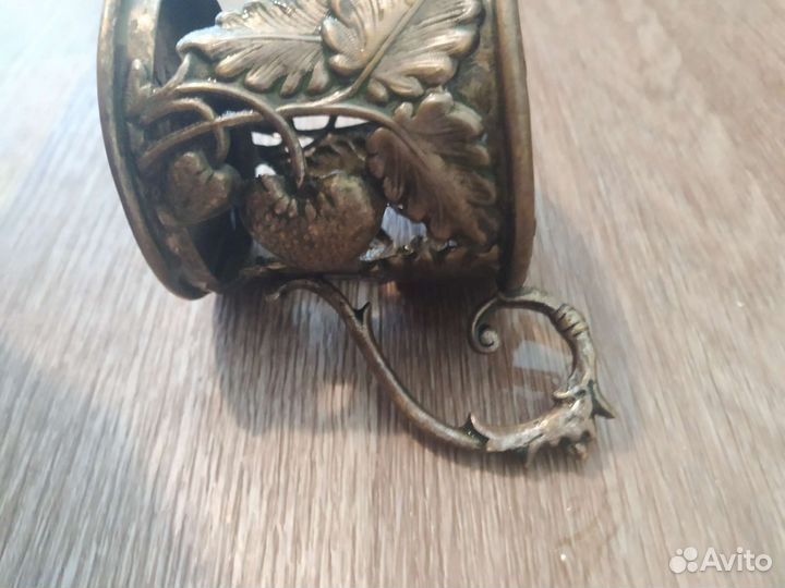 Подстаканник фраже серебрение латунь