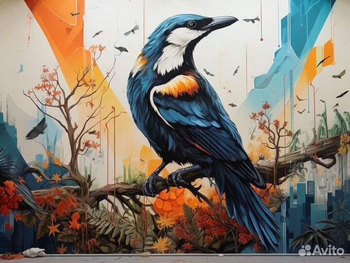 Роспись стен/ граффити/ мурал/ хужожник