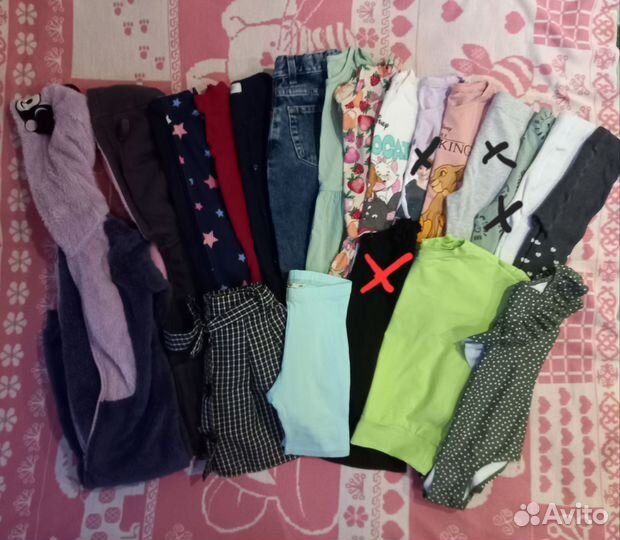 Фирменная одежда для девочки 104-110 пакетом