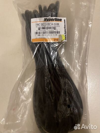 Кабель питания Hyperline PWC-IEC13-IEC14-10-BK
