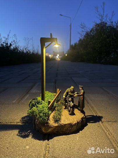 Диорама мотоцикл BMW R-12