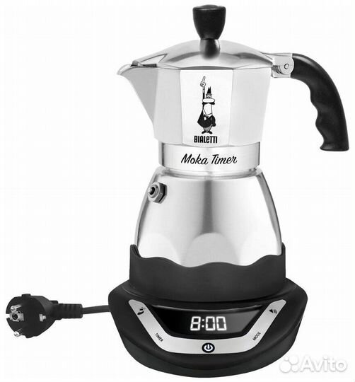 Гейзерная кофеварка электрическая Bialetti Moka Ti