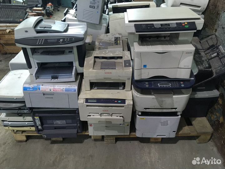 Мфу и принтеры, разные, остались от офиса