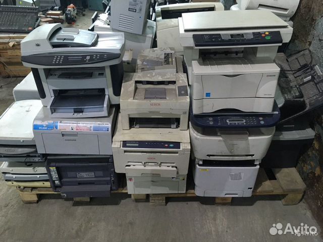 Мфу и принтеры, разные, остались от офиса
