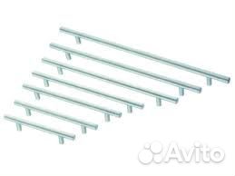 Мебельные ручки рейлинг, Boyard, матовый хром