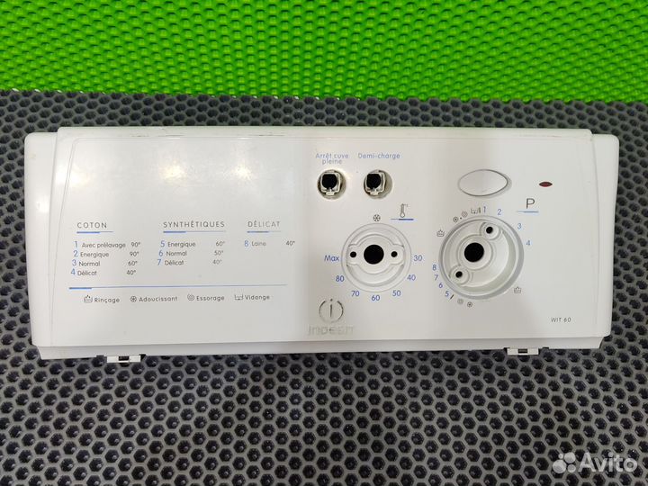 Накладка панели управления infesit WIT 60