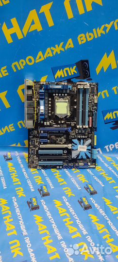 Топовая материнская плата s1156 Asus P7P55D EVO