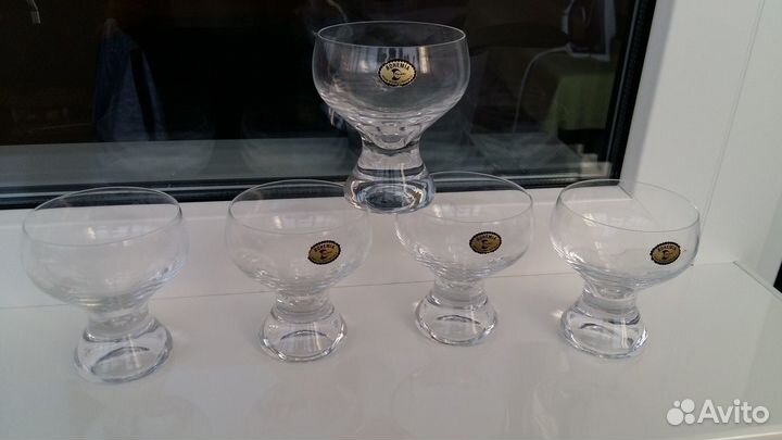 Хрустальные бокалы Чехия Богемия