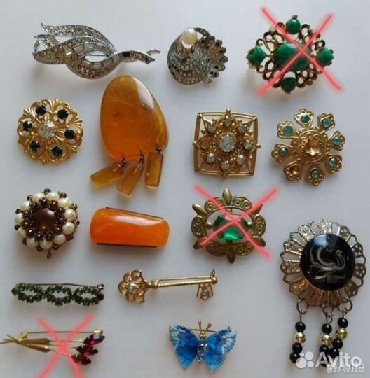 Бижутерия СССР и чешская