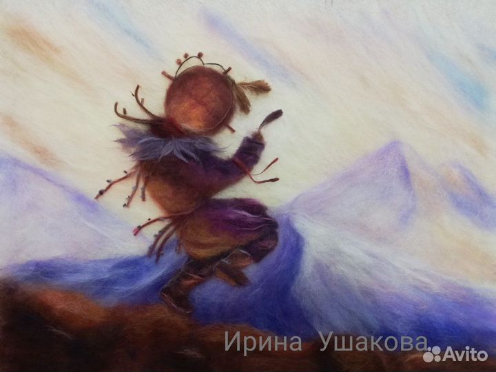 Картины шерстью