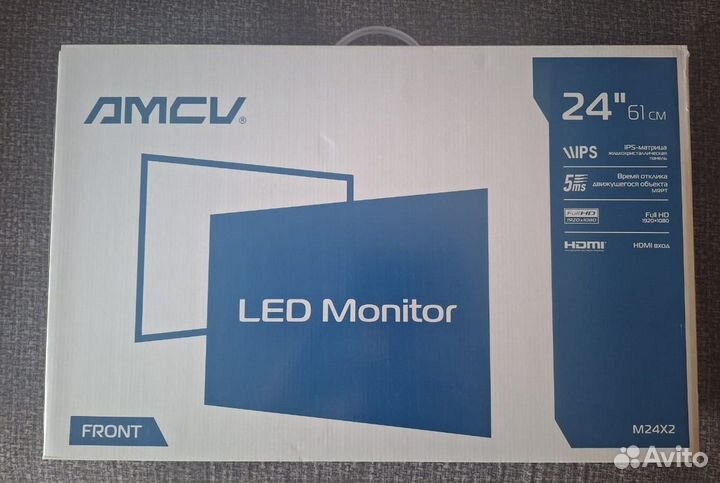 Монитор 24 дюйма amcv M24X2, full HD